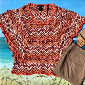 INC Chevron/Herringbone Sweater Women’s Small